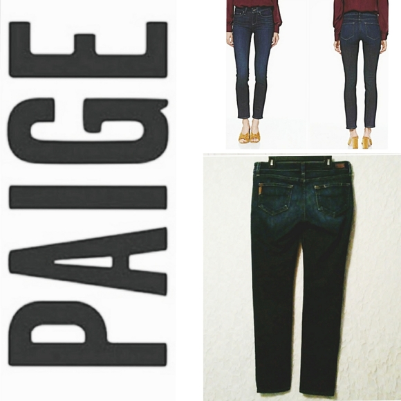 Paige Skyline Ankle Peg Skinny distressed Jeans - Picture 2 of 8